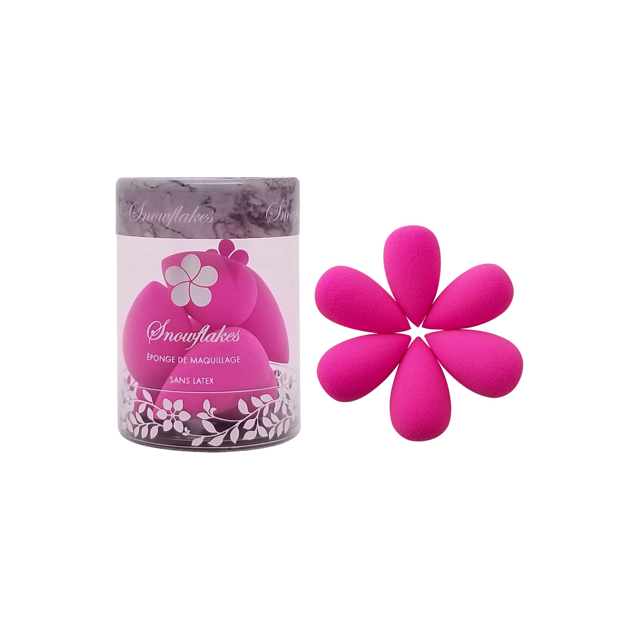 Mini Beauty Makeup Sponge Blender - 6pcs Latex-Free for Eyes & Under Eyes - Perfect for Travel & Touch-ups