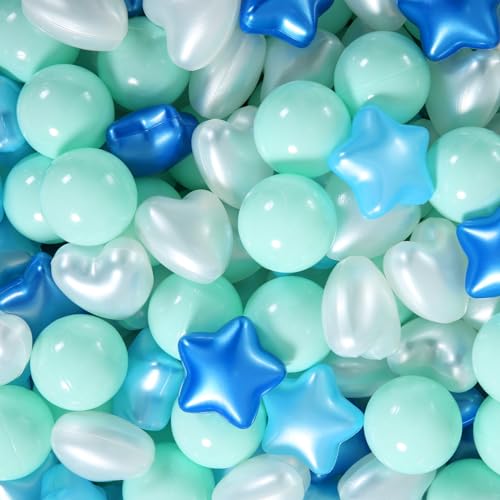White/Pear Blue/Light Blue/Mint Green