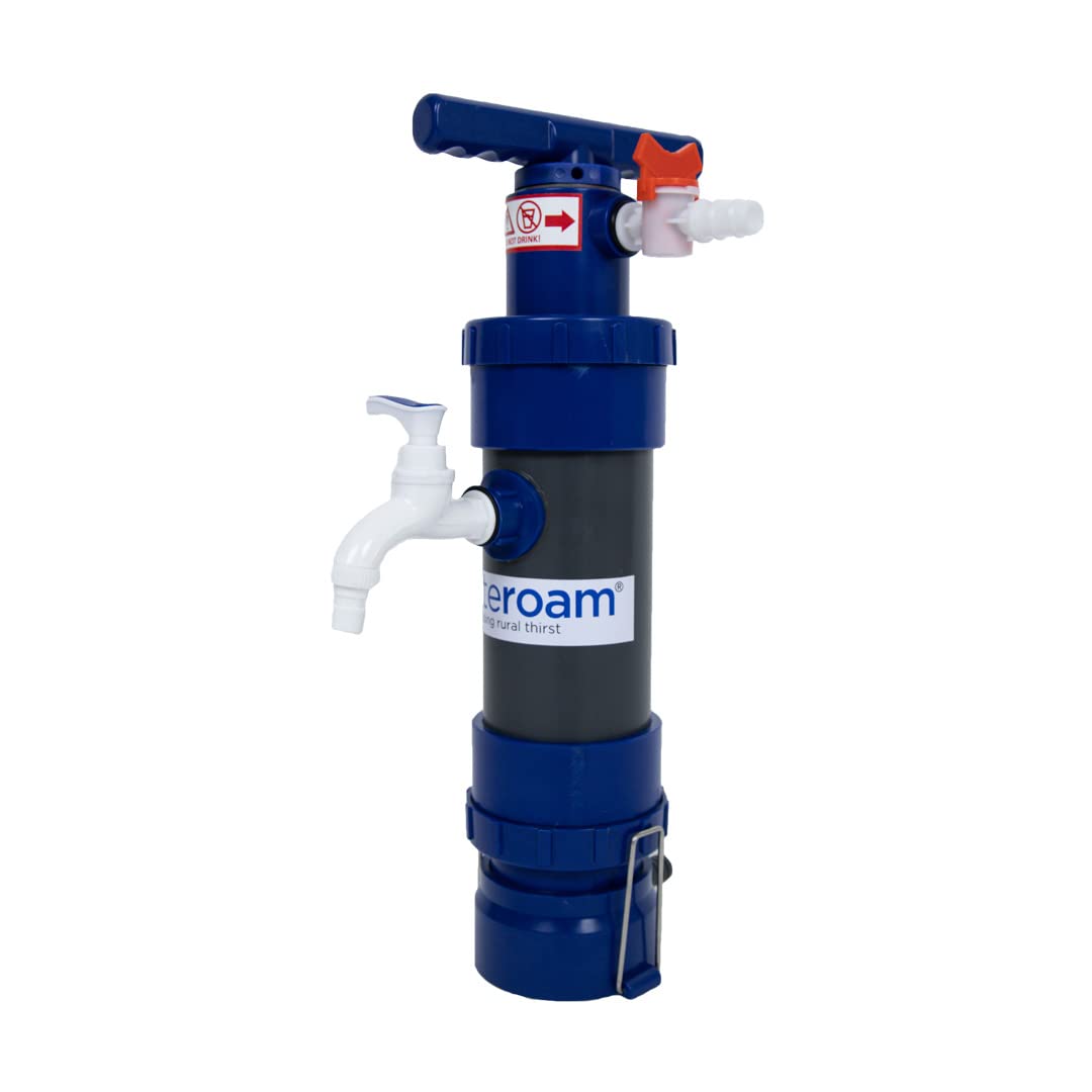 ROAMfilter Mini Portable Water Filter System - Lightweight Hiking & Backpacking Water Purifier Pump for Camping, Emergency Preparedness & Outdoor Adventures | No Electricity Needed, Long Lifespan | Perfect for Backcountry Travel, Survival Kits & Clean Drinking Water Anywhere