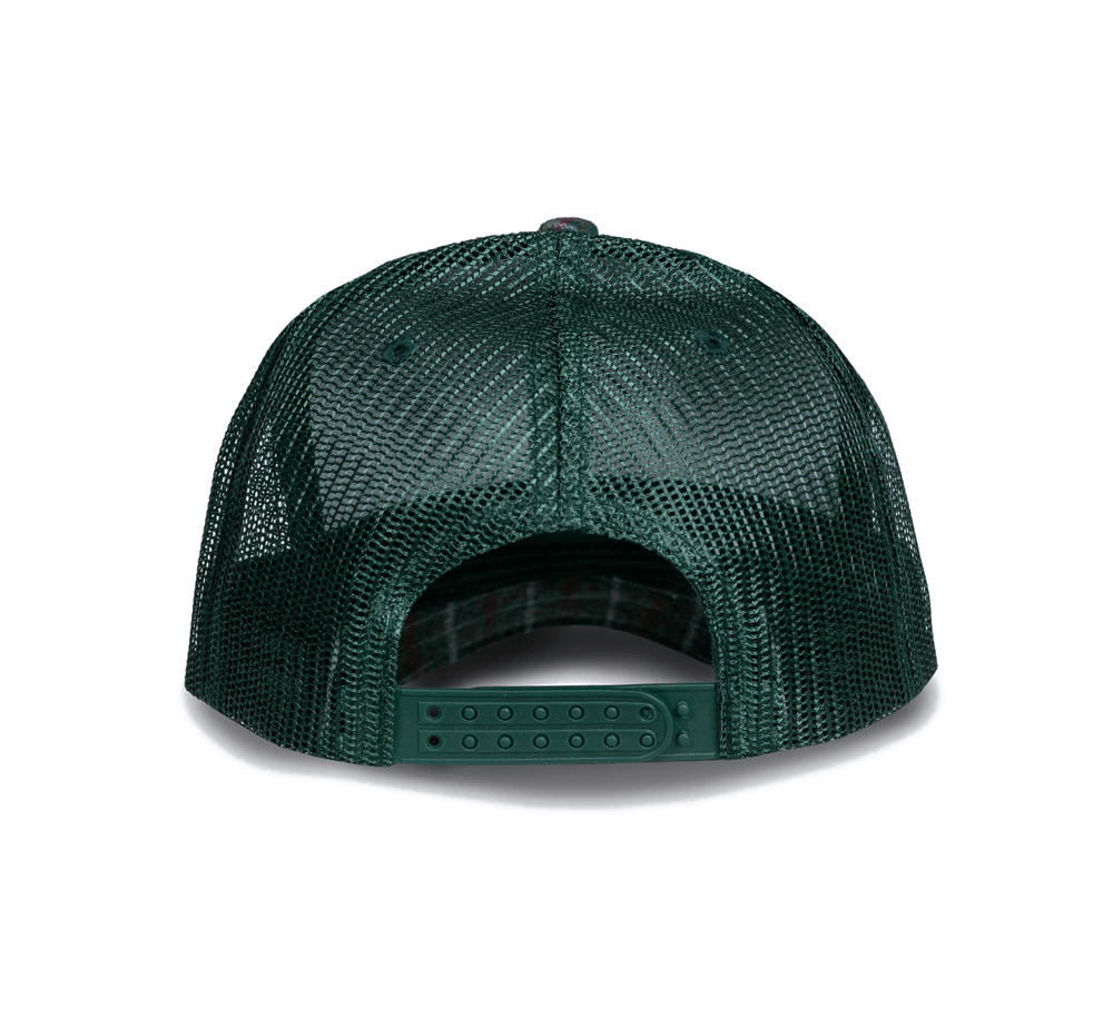 Stylish Plaid Trucker Hat for Men & Women - Trendy Checkered Snapback Cap for Outdoor Activities, Sports & Casual Wear