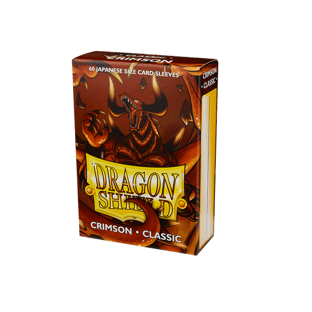 Dragon Shield Classic Sleeves Japanese Size 60pk Crimson - Premium Card Protectors for MTG, Yu-Gi-Oh! & Trading Card Games - Perfect for Collectors & Competitive Play