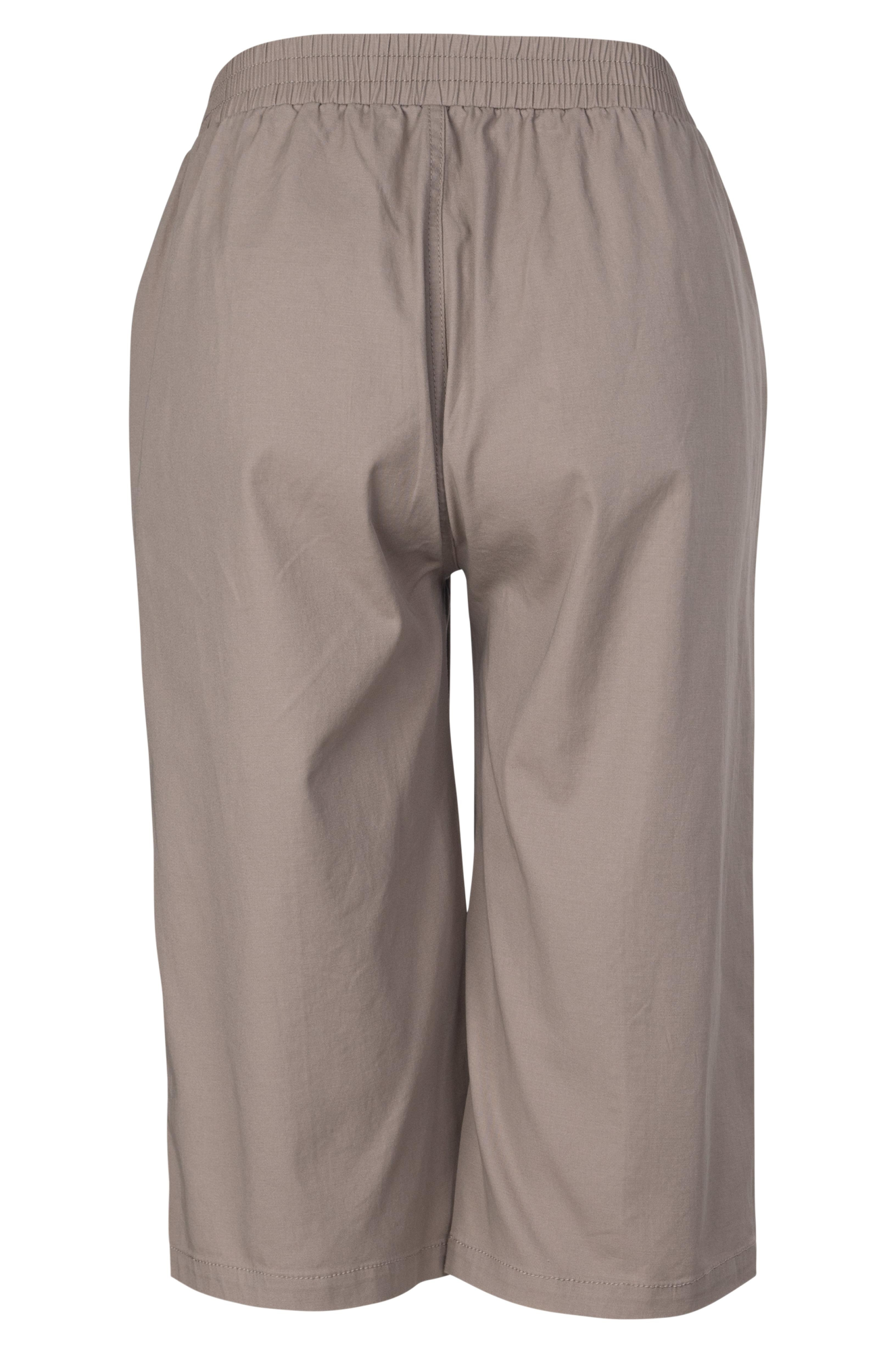 Latte Pull-On Below Knee Pants 6815A1 - Comfortable Casual Capris for Women, Perfect for Yoga, Lounge & Everyday Wear