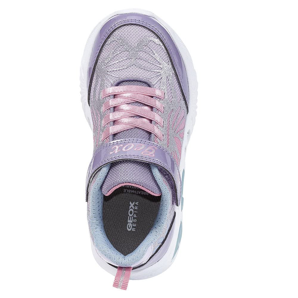 Geox Girl Assister 4 Sneakers - Breathable Lightweight School Shoes for Girls | Perfect for Classroom, Playground & Everyday Wear