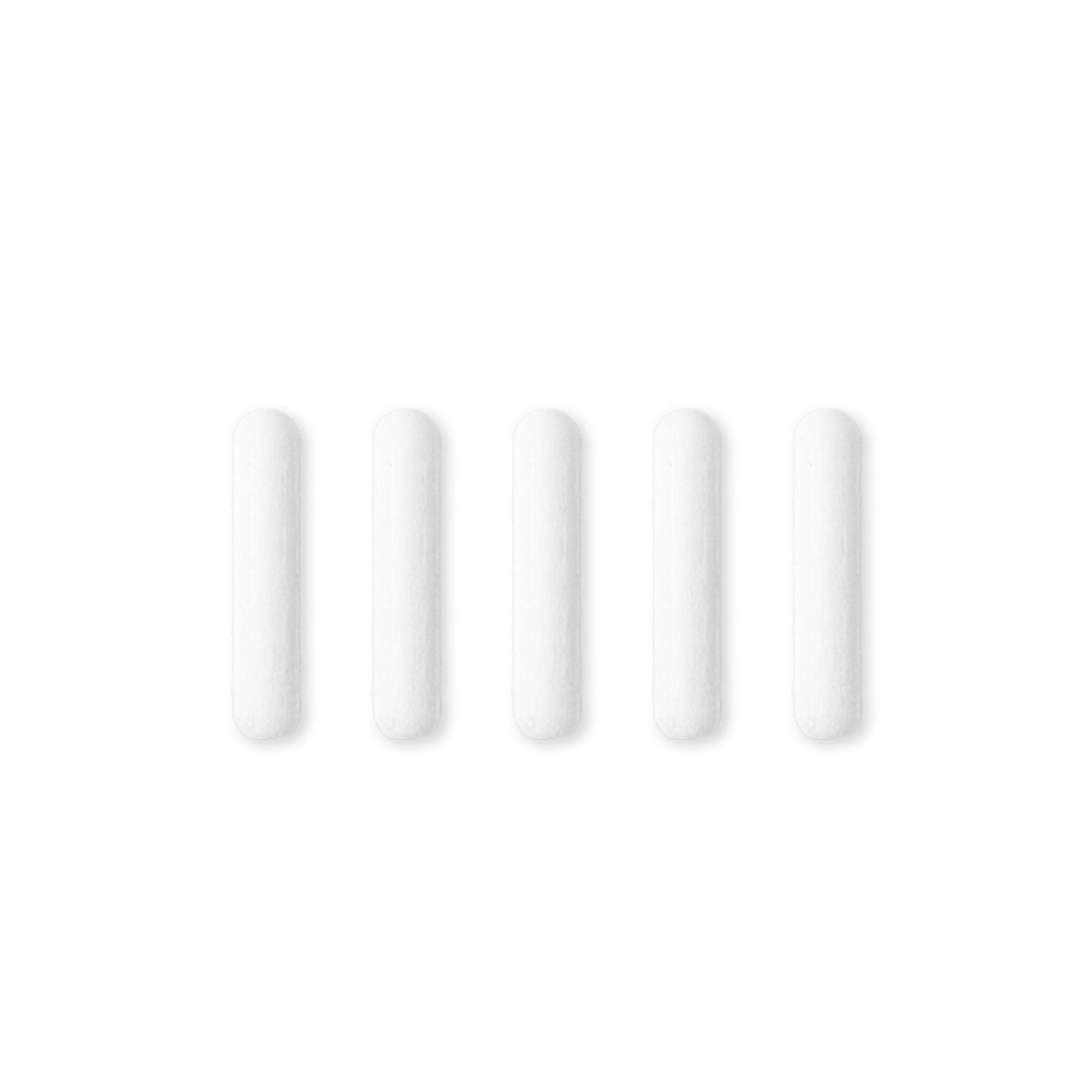 5 Pack One4All Replacement Tips - Round 4mm Nail Art Brush Heads for Acrylic, Gel & Dip Powder Manicure - Professional Salon & Home Nail Care Accessories