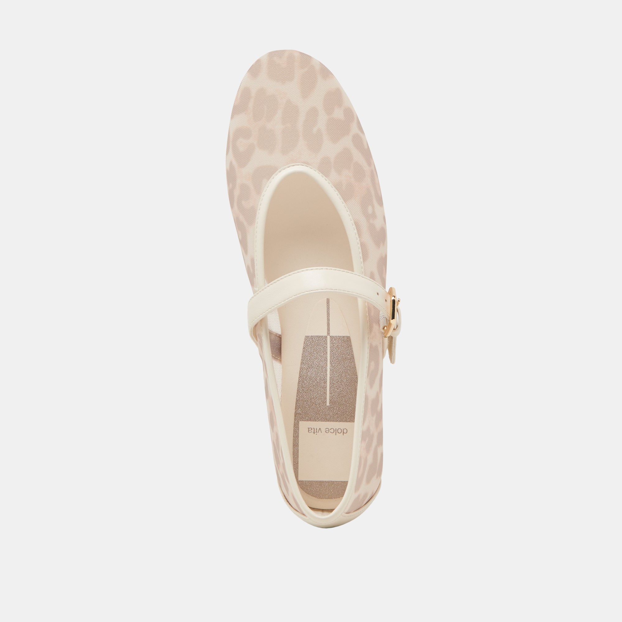 Roslyn Ballet Flats - White Leopard Mesh Women's Shoes | Comfortable & Stylish for Work, Casual Outfits & Dance