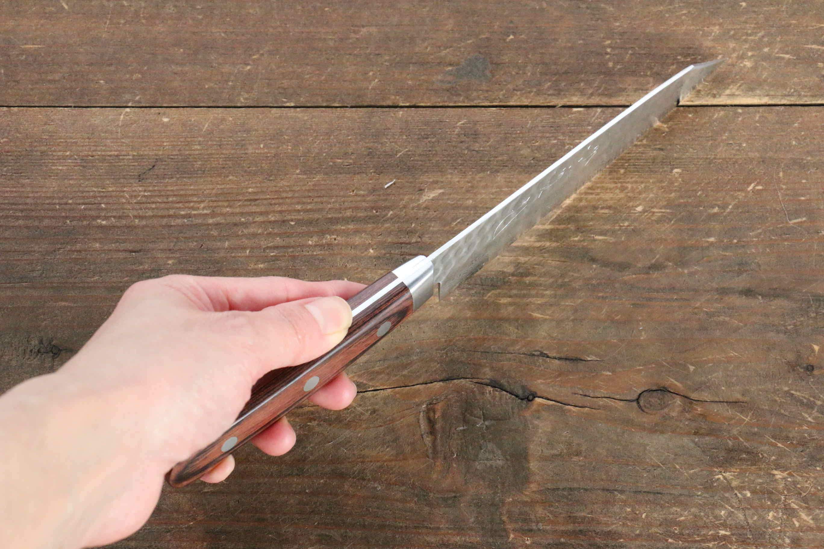 Jikko VG10 17-Layer Kiritsuke Petty Utility Knife 125mm - Japanese Stainless Steel Blade with Mahogany Handle - Perfect for Sushi, Vegetables & Precision Kitchen Tasks