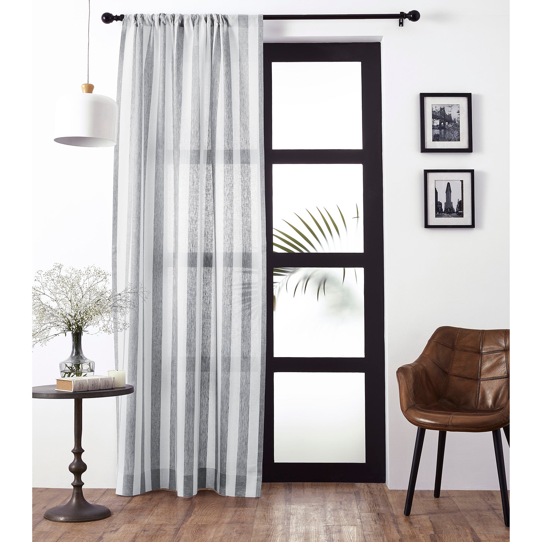 Stylish Cabana Striped Curtains for Beach House & Patio - Light Filtering Outdoor Window Treatments