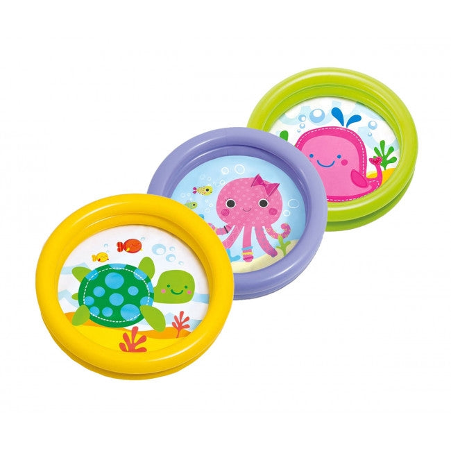 Intex My First Inflatable Paddling Pool for Toddlers Ages 1-3 - Assorted Fun Designs - Perfect for Backyard Water Play & Summer Outdoor Activities