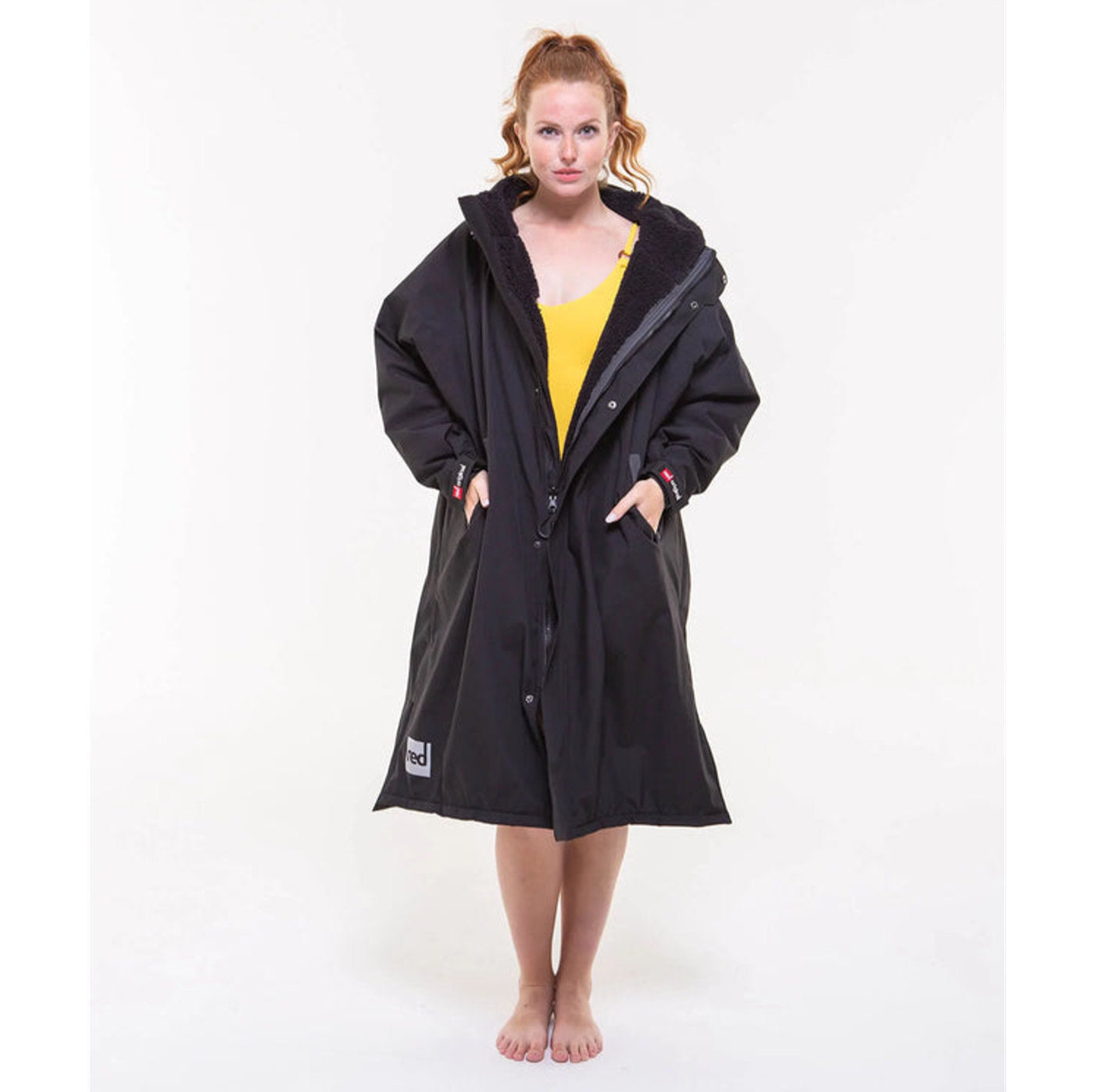 Red Paddle Pro Change Evo Long Sleeve Quick Dry Towel - Stealth Black for Surfing, Swimming & Outdoor Activities