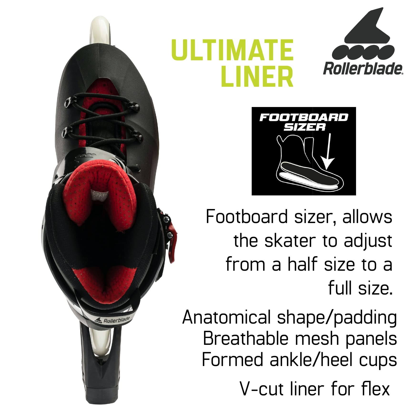 Rollerblade Maxxum XT Men's Urban Inline Skates for Adults - High Performance Black & Red Fitness Skates for Outdoor Exercise, Commuting & City Skating
