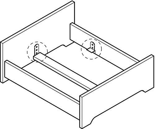 E.H.C Wood Frame Support Connectors for Mattress & Sofa - Adjustable Height, Fits Central Tie Bar & Slatted Frames - Perfect for Bed Frame Reinforcement & Furniture Repair