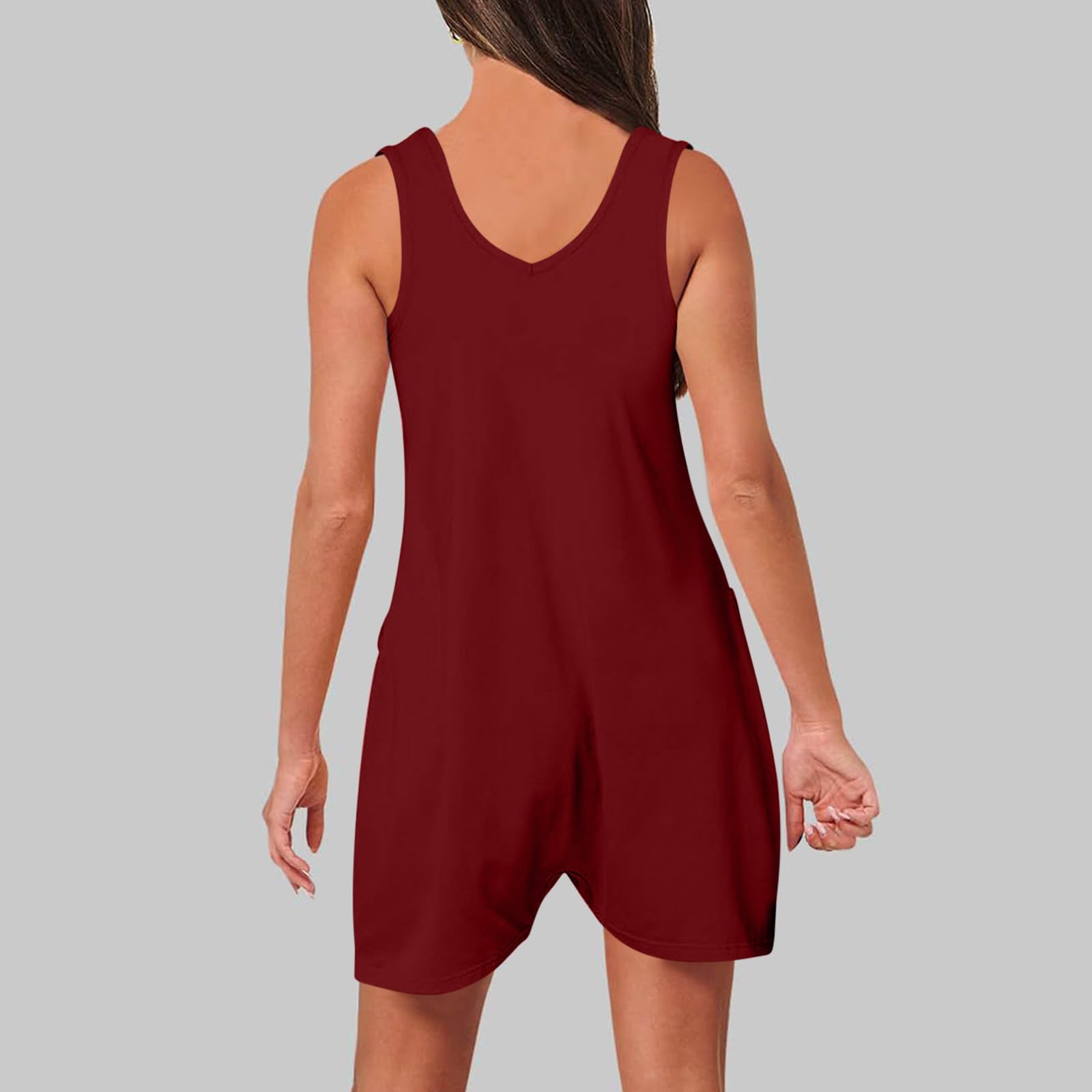 Women's Casual Rompers 2024 - Summer Loose Overalls with Pockets | Comfy Outfit for Beach & Travel