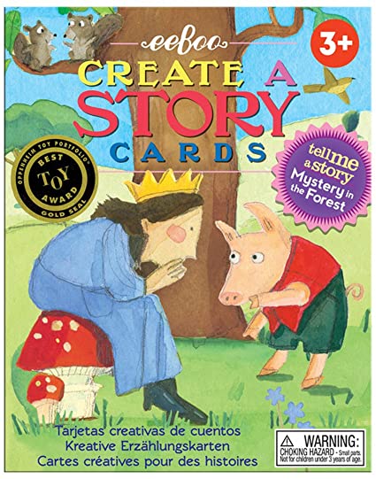 eeBoo Tell Me A Story Creative Storytelling Cards for Kids - Educational Game for Family Bonding & Language Development