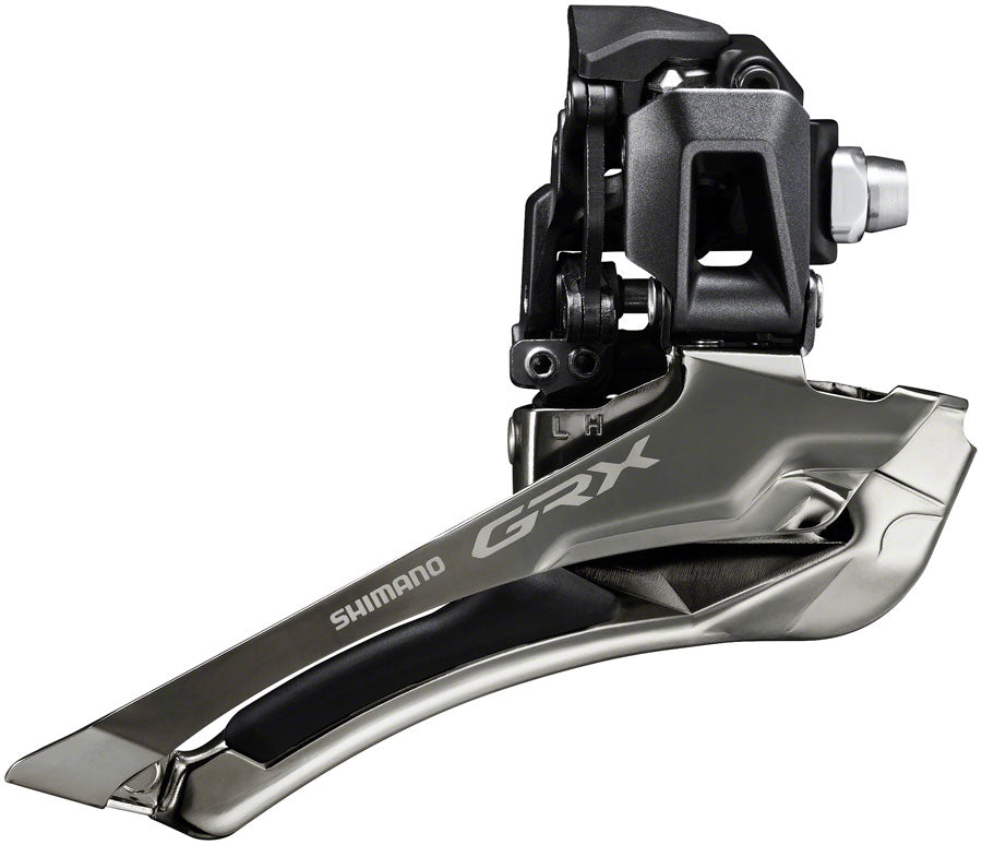Shimano GRX FD RX820 F Front Derailleur - 12 Speed Double Braze-On Down Swing Down Pull (Max 48T) - Perfect for Road & Gravel Bikes, Cycling Upgrades & Professional Bike Maintenance