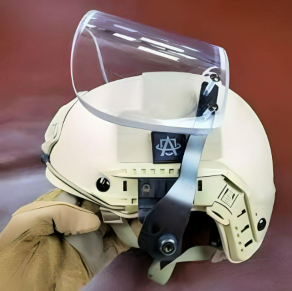 Texas IIIA+ Ballistic Face Shield - Universal Fit for All Helmets with ARC Rail | Tactical Protection for Military, Police & Security Operations