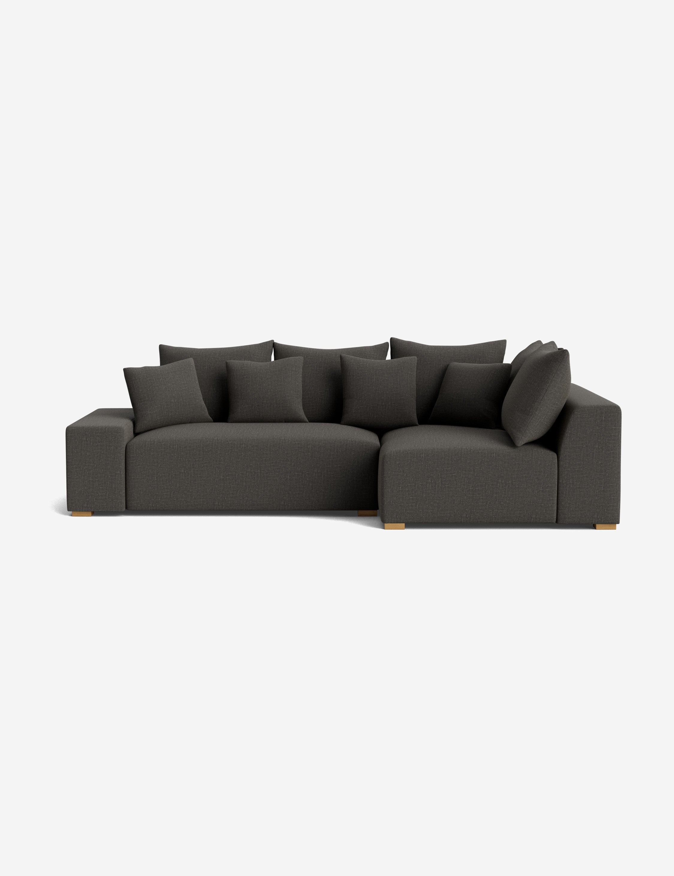 Stylish Clayton Sectional Sofa - Modern L-Shaped Couch for Living Room, Home Theater & Lounge Areas | Comfortable Fabric Upholstery & Spacious Seating