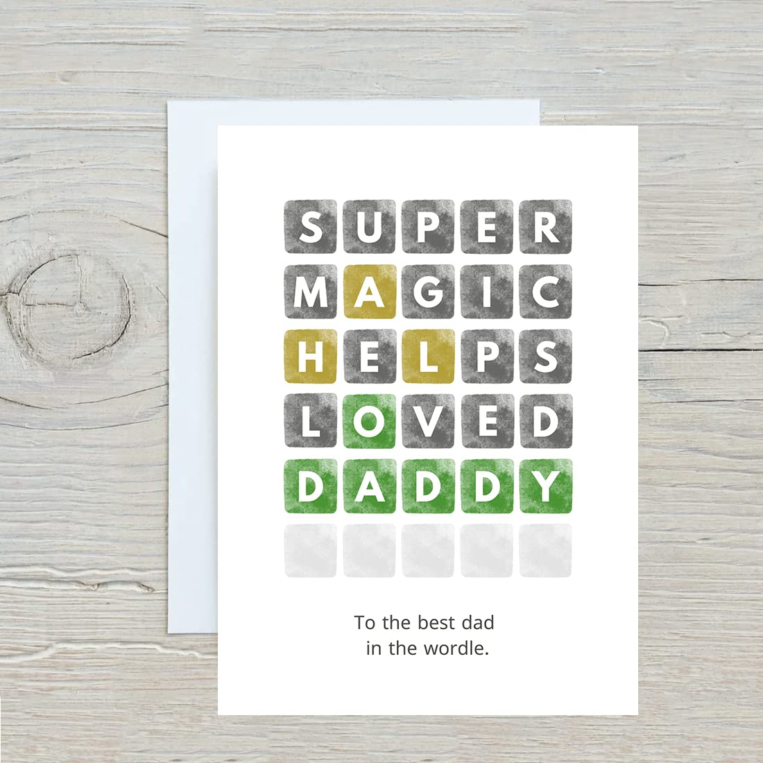 Funny Father's Day Card from Daughter or Son - Birthday & Christmas Gift for Dad with White Envelope | Perfect for Father's Day, Dad's Birthday & Holiday Celebrations