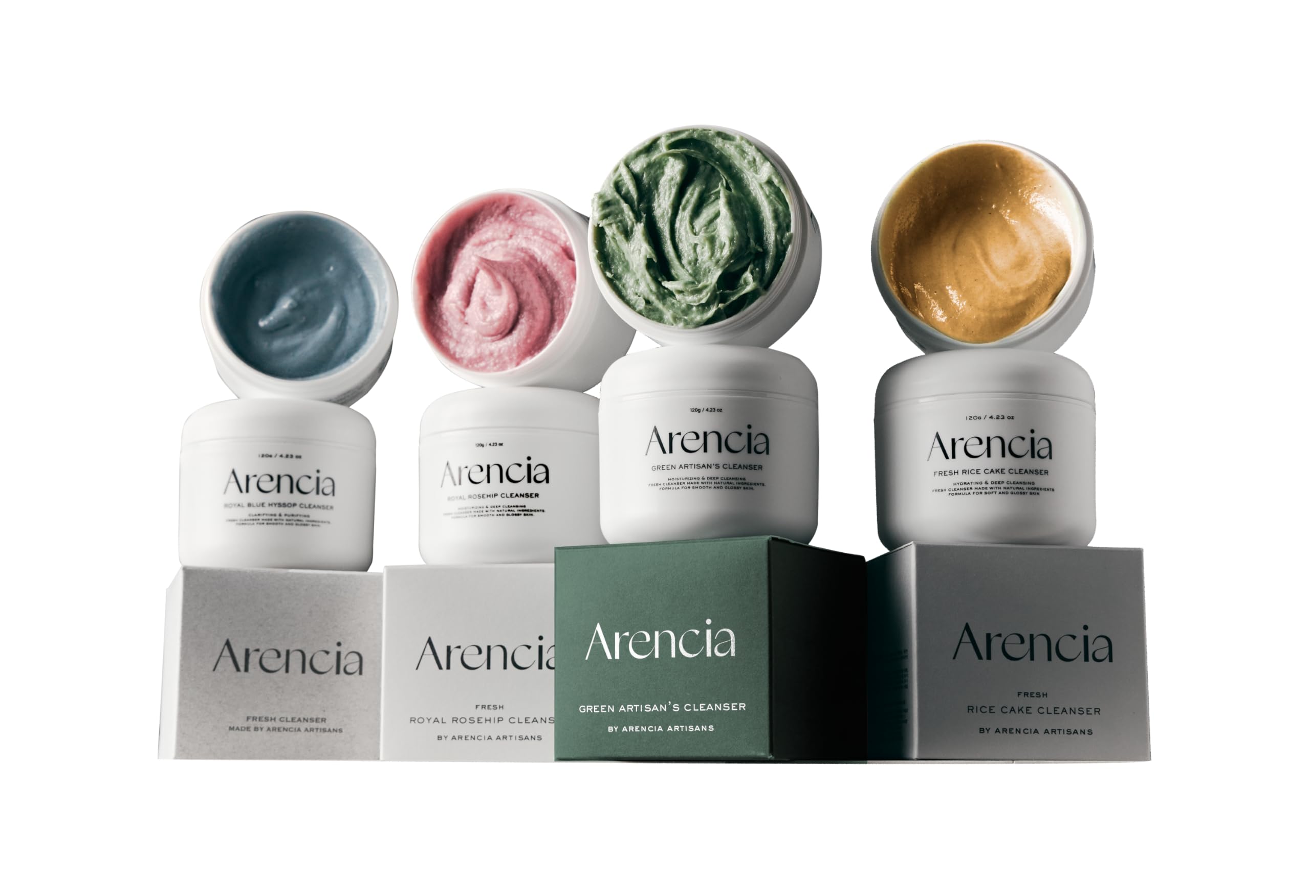 Korean Rice Mochi Face Cleanser Set - Deep Pore Cleansing for Sensitive Skin | Acne & Blackhead Treatment