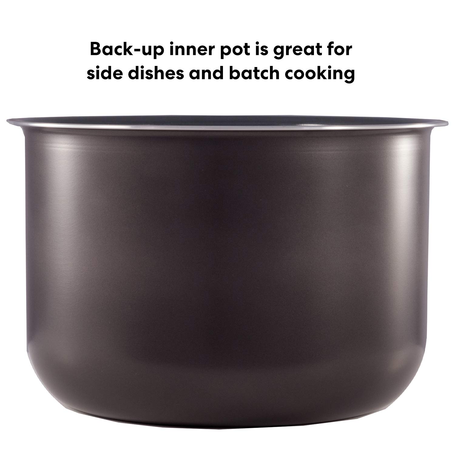 Genuine Instant Pot Ceramic Non-Stick Inner Pot 6 Quart - Replacement Cooking Pot for Pressure Cooker, Perfect for Slow Cooking, Steaming & Meal Prep