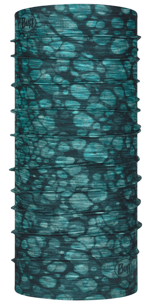 BUFF Original Halcyon Turquoise Multifunctional Headwear - UV Protection, Moisture Wicking for Hiking, Running, Cycling & Outdoor Activities