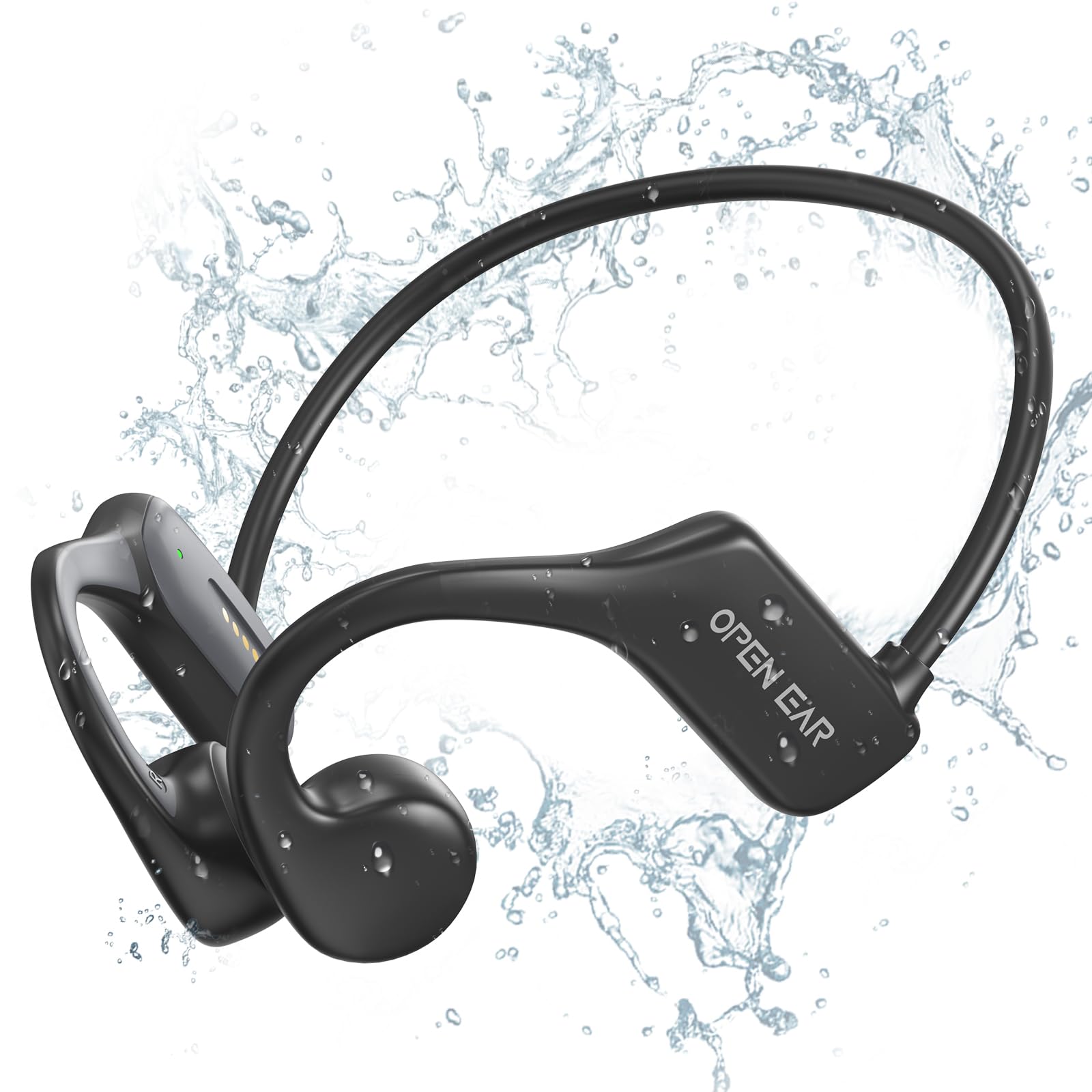 Bone Conduction Headphones for Swimming - IP68 Waterproof Wireless Bluetooth 5.3 Headset with 32GB MP3 Player | Open Ear Sports Earphones for Swimming, Running, Cycling & Driving | Perfect for Pool Workouts, Gym Training & Outdoor Activities