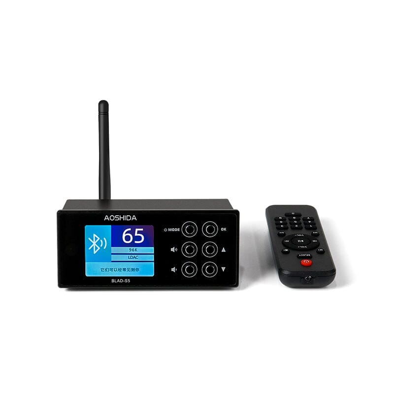 AOSHIDA BLAD S5 ES9038 Bluetooth 5.0 & FM Audio Receiver DAC Converter - High Fidelity Wireless Music Streaming for Home, Car, and Office