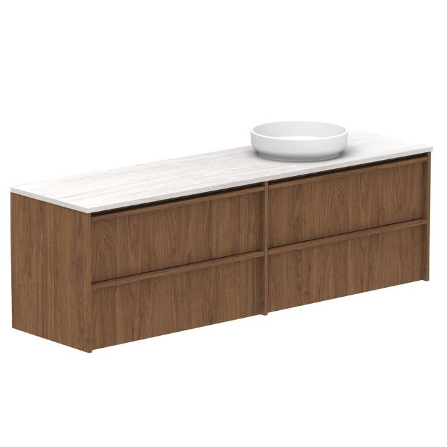 ADP Eli Wall Mounted Bathroom Vanity - Modern Floating Vanity with Sink for Small Space, Perfect for Apartments and Powder Rooms