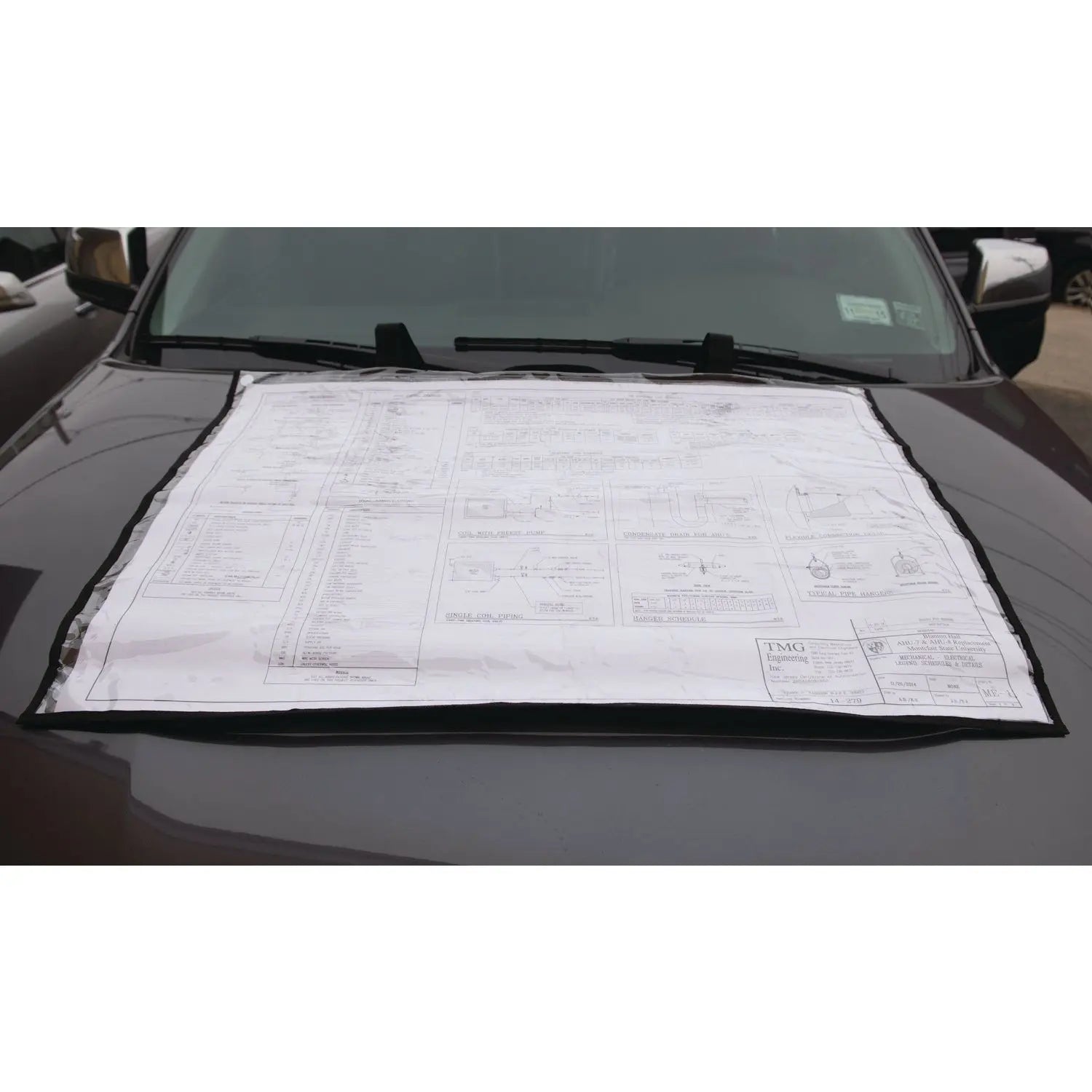 AdirOffice Large Document Protection Blueprint Plan Holder - Clear Arch D Size (24 x 36) for Blueprints, Posters & Artwork - Perfect for Architects, Engineers & Artists