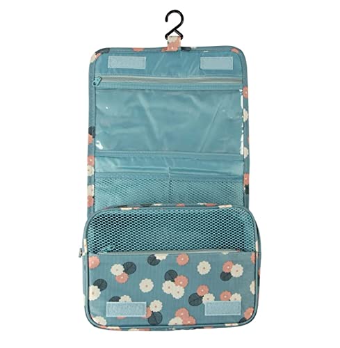 BuenoVida Waterproof Hanging Toiletry Bag - Travel Cosmetic Organizer for Men & Women - Grey - Perfect for Camping & Gym