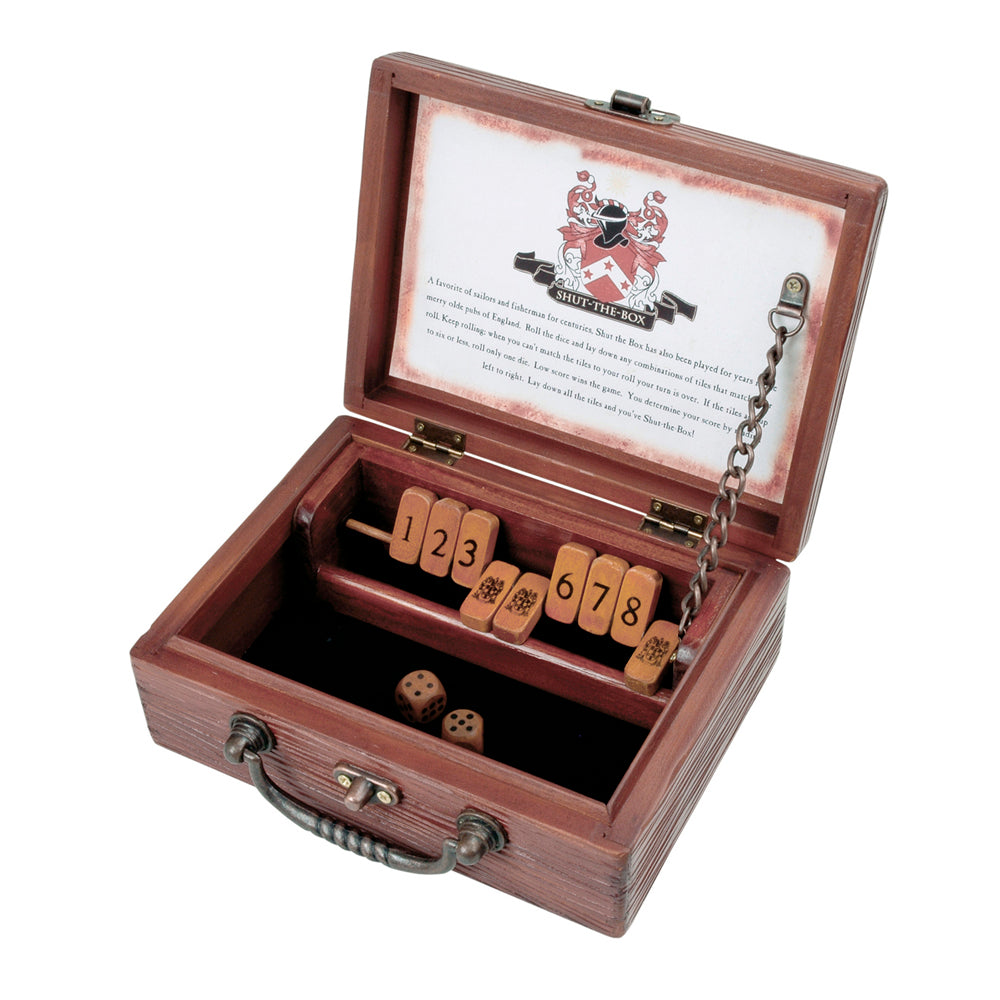 Circa Shut the Box Classic Wooden Dice Game - Fun Family Board Game for Parties, Travel & Pub Nights