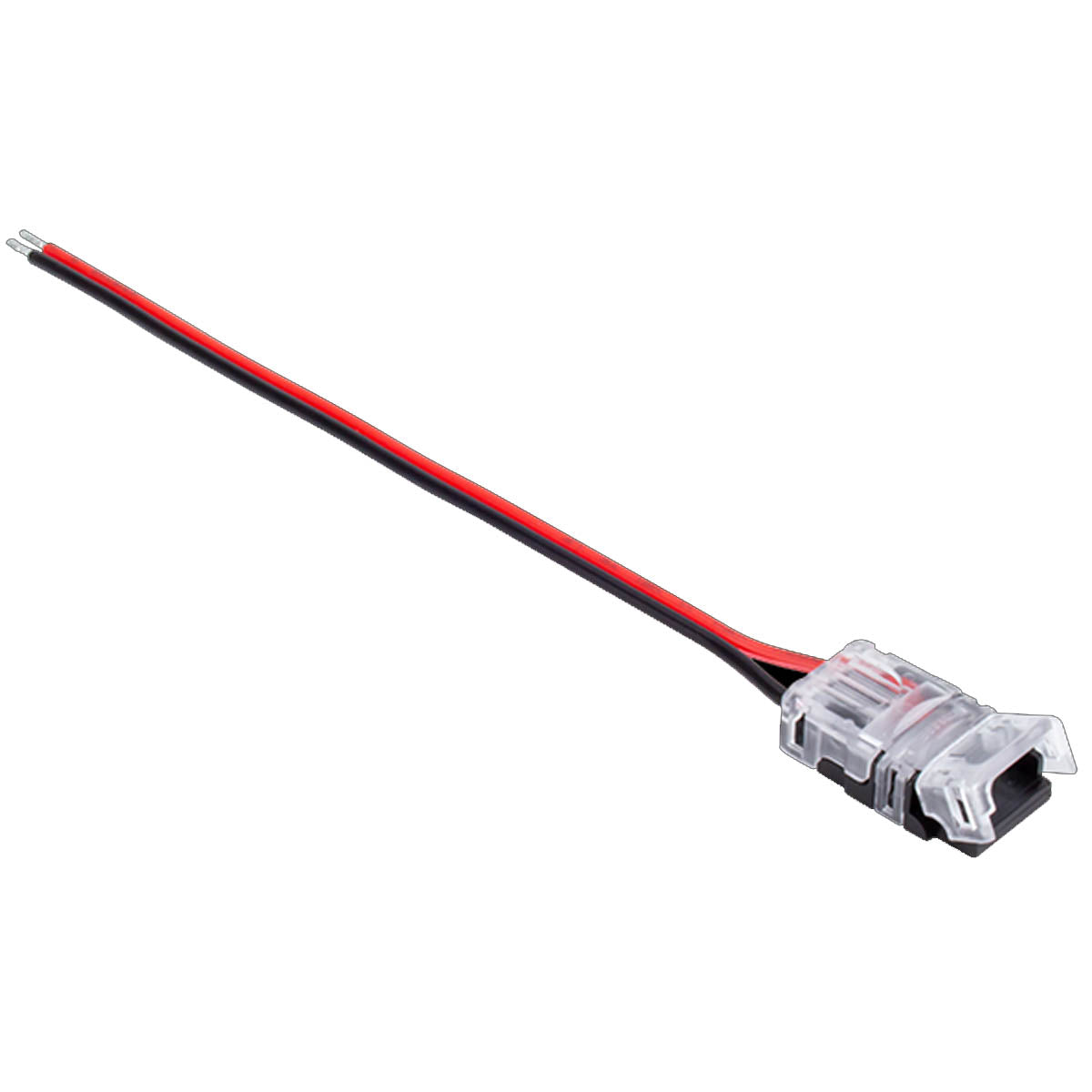 6ft 2-Wire Power Feed with Snap Connector for Trulux Single Color LED Tape Lights - Perfect for Under Cabinet Lighting, Cove Lighting, and Home Decoration