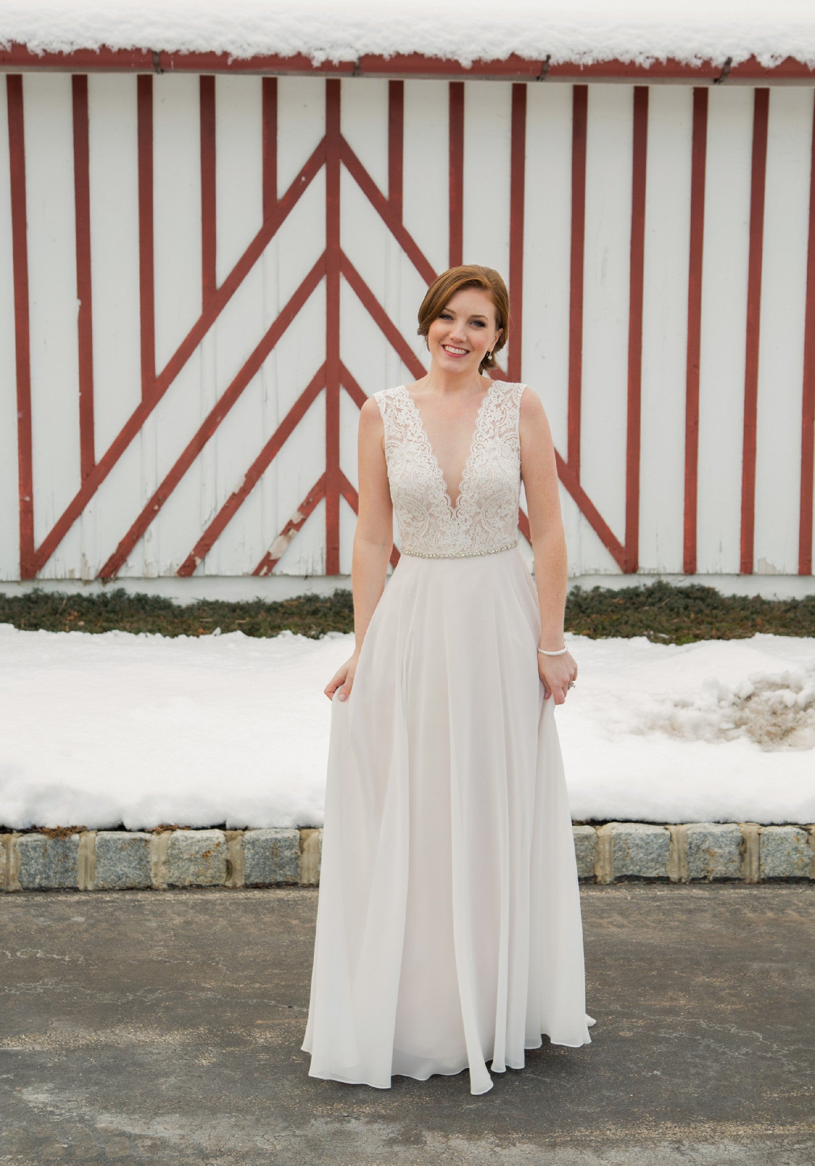 BHLDN Willowby by Watters Taryn Lace Wedding Gown - Elegant A-Line Bridal Dress for Beach, Garden & Outdoor Ceremonies