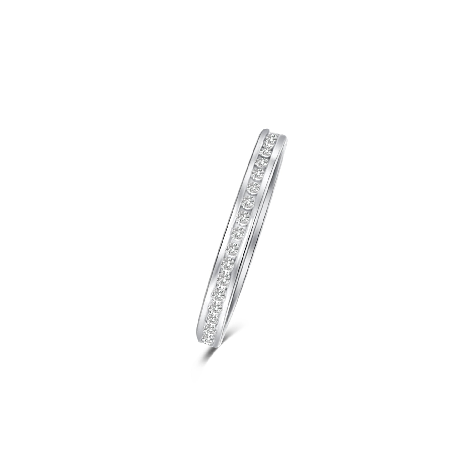 Eternity Diamond Channel Set Wedding Band .40cttw in 14k White, Rose & Yellow Gold - Perfect for Anniversaries, Engagements & Bridal Jewelry