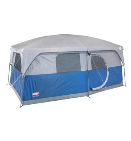 Coleman Hampton Cabin Tent - 9-Person Family Camping Tent with Weatherproof Design for Outdoor Adventures, Backpacking & Beach Trips