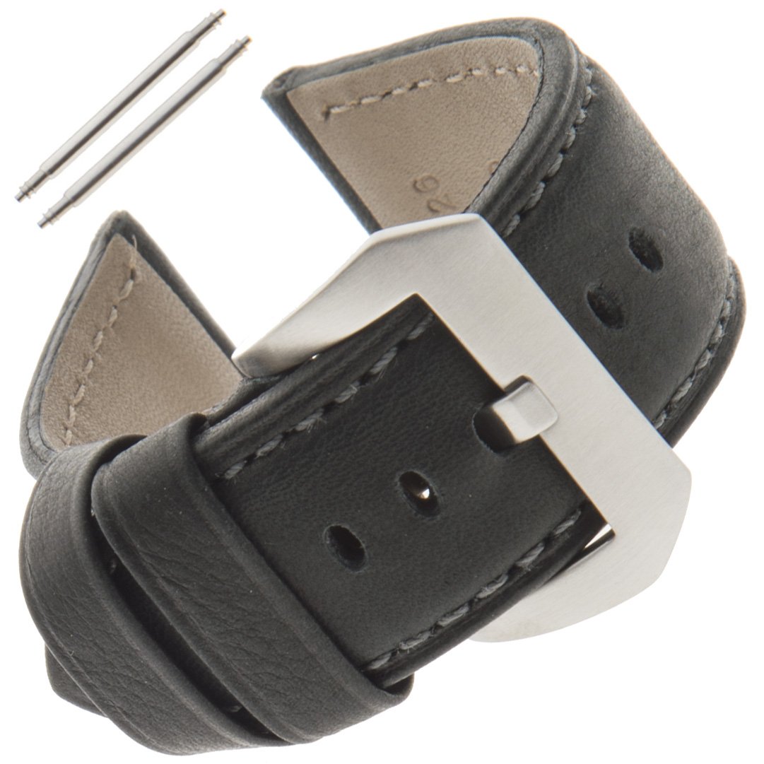 22-26mm Waterproof Leather Watch Band for Panerai - Durable & Stylish for Daily Wear