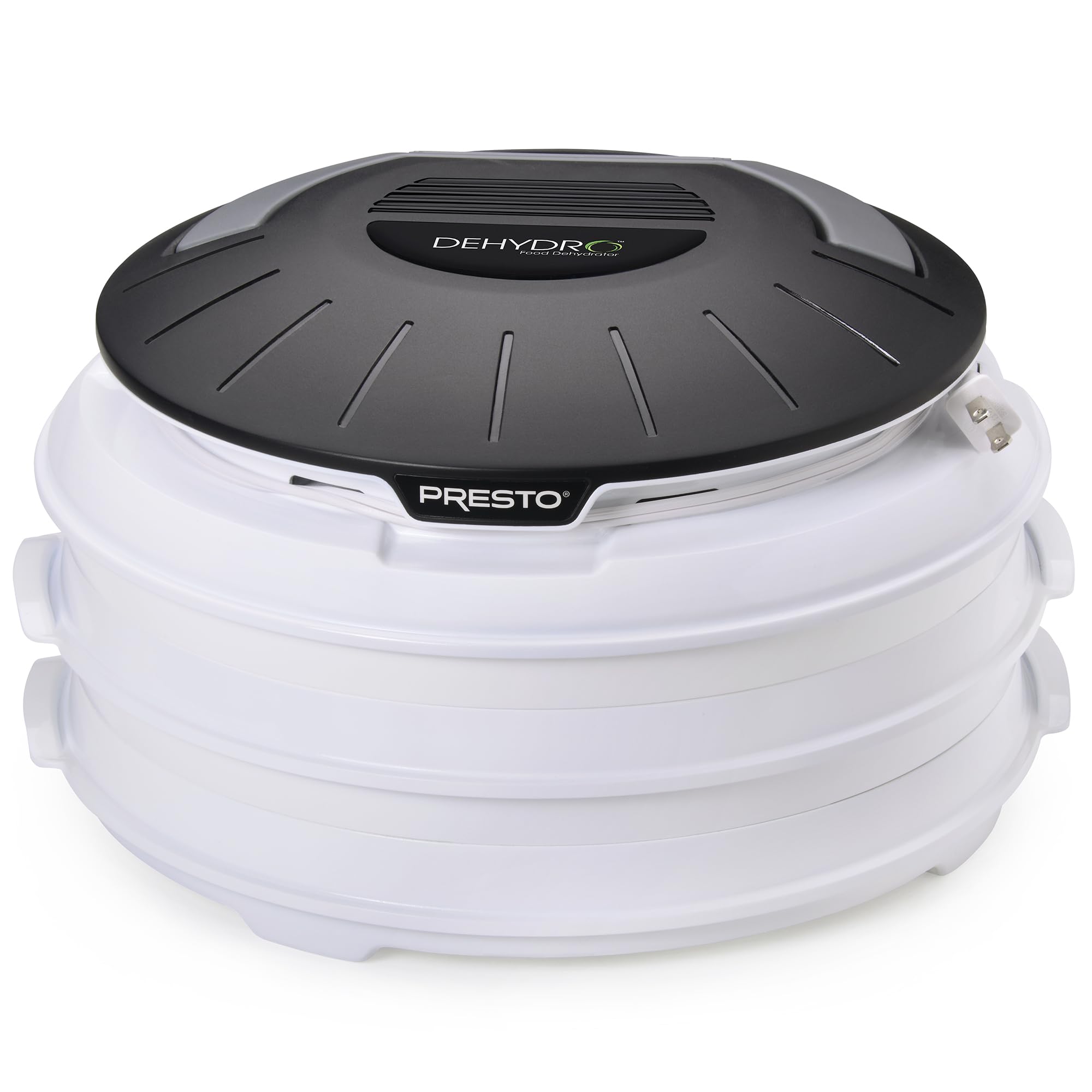 Presto 06300 Electric Food Dehydrator for Healthy Snacks - Stainless Steel Drying Machine for Fruits, Vegetables, Jerky & Herbs - Perfect for Home Kitchen, Camping & Food Preservation