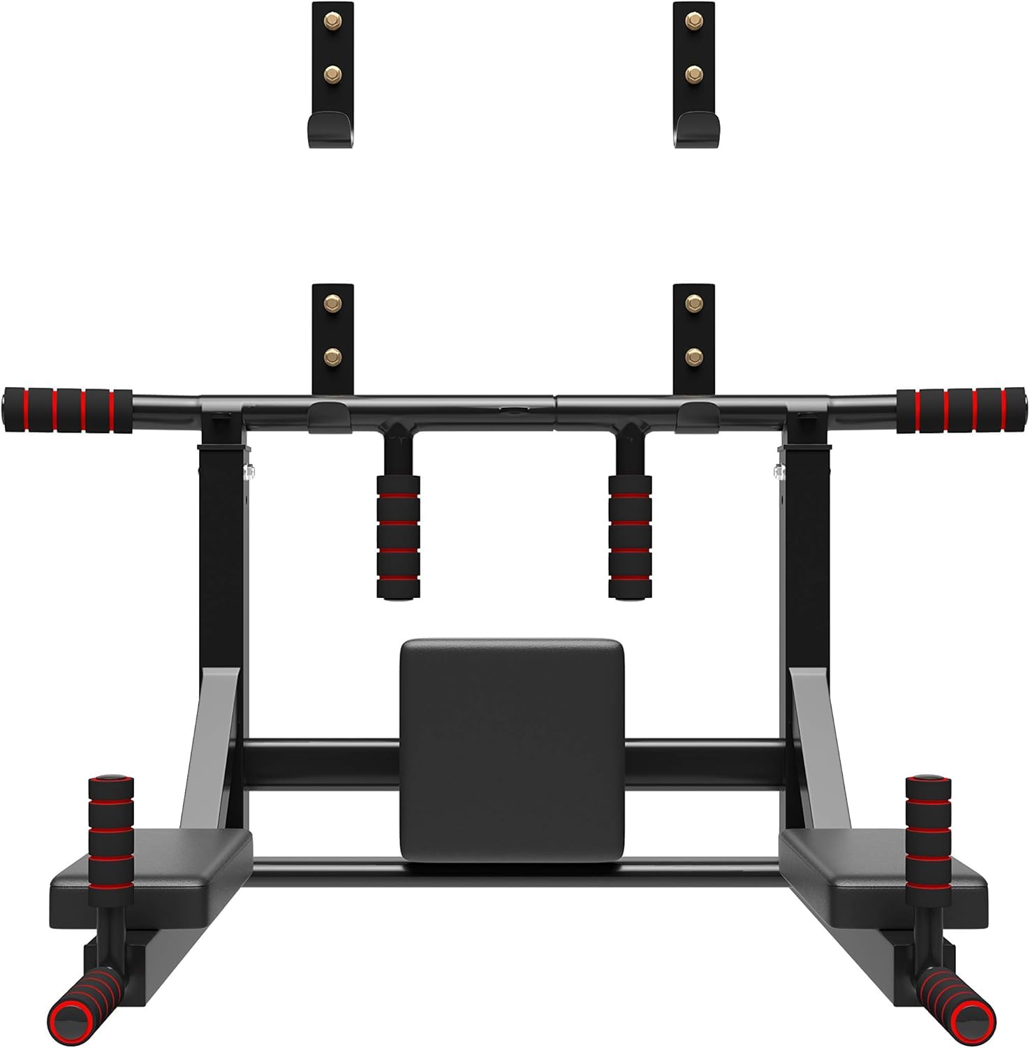 Multifunctional Wall Mounted Pull Up Bar - Chin Up Bar & Dip Station for Home Gym - Perfect for Strength Training, Calisthenics & Full Body Workouts