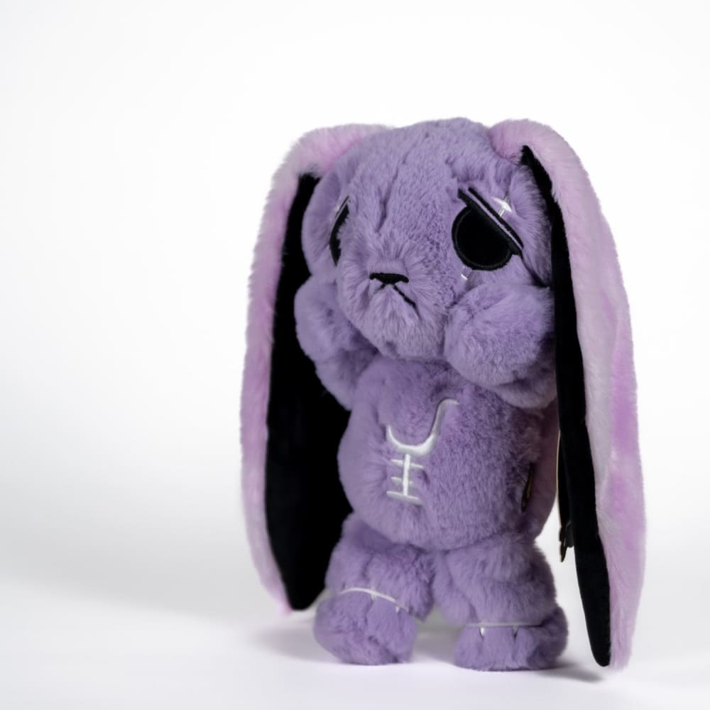 Plushie Dreadfuls Anxiety Rabbit Stuffed Animal - Purple Limited Edition Plush Toy for Stress Relief & Comfort | Perfect for Anxiety Support, Therapy, and Cuddling