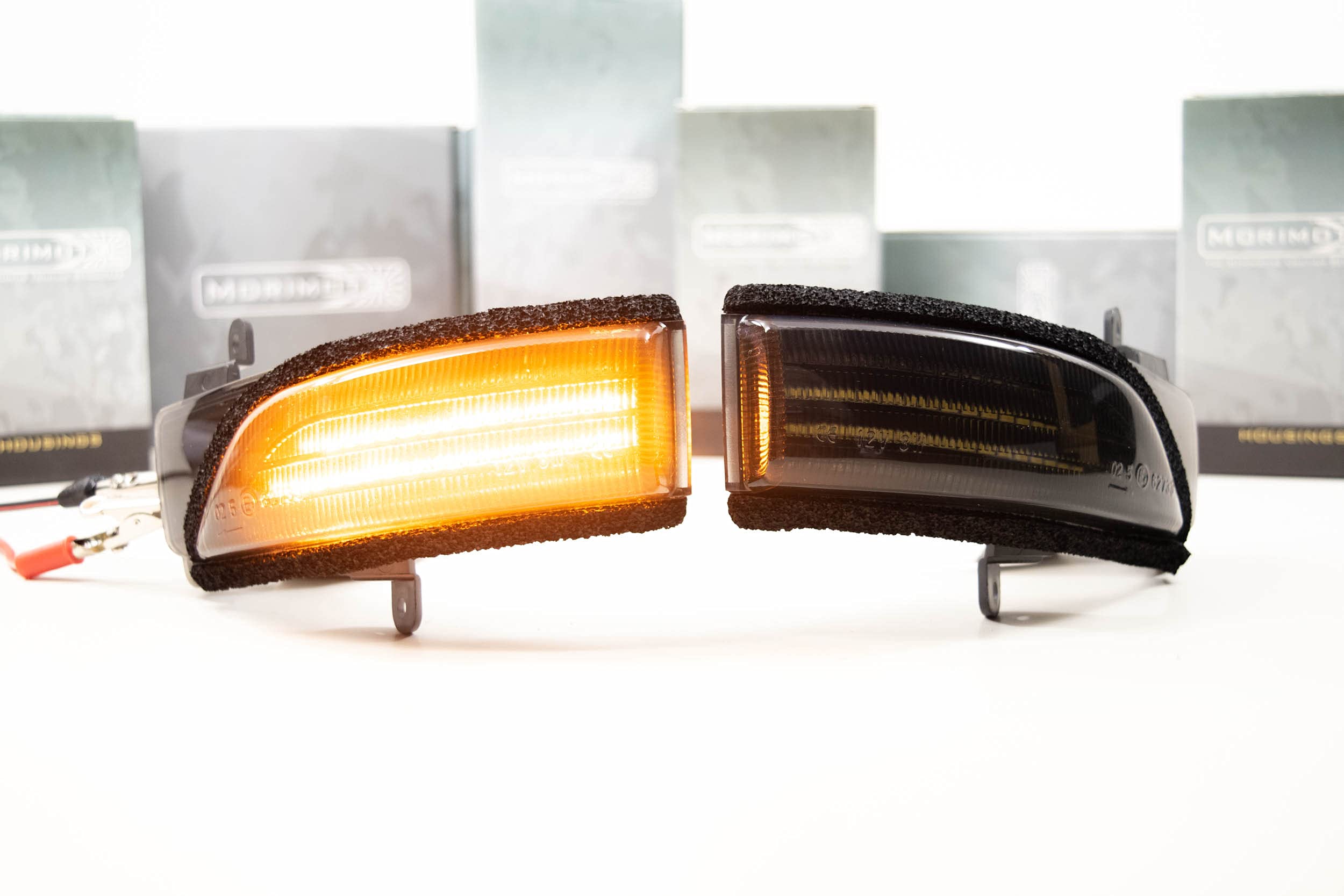Morimoto XB LED Side Mirror Lights - Smoked Housing, Plug & Play for Subaru (2010-2020) - Easy Installation, Amber Front Lights (LFM48) - Perfect for Night Driving & Enhanced Visibility