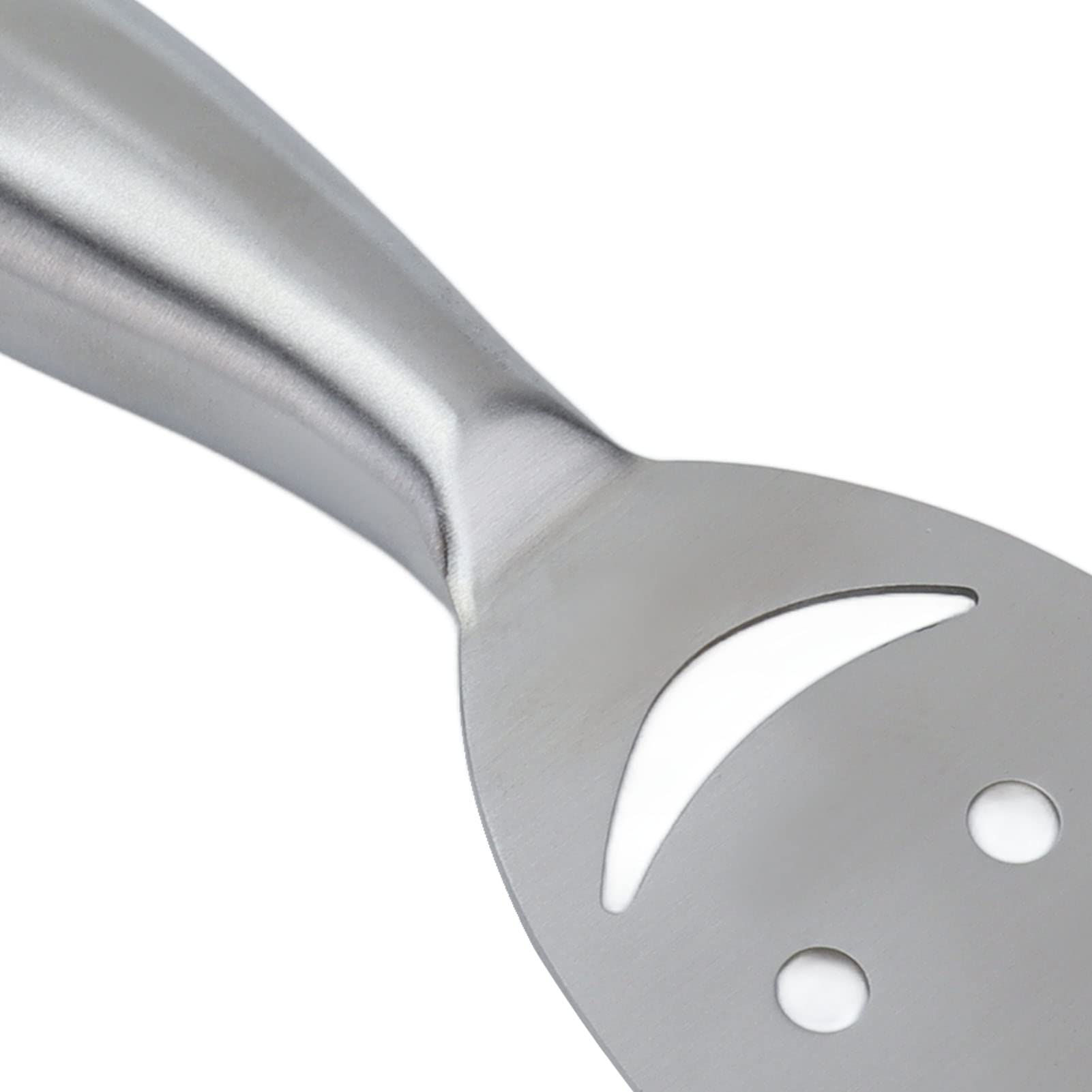 2-Piece Stainless Steel Cheese Knife Set with Smiling Face - 5-Inch Cheese Slicer, Spreader & Planer for Semi-Soft and Hard Cheeses | Perfect for Charcuterie Boards, Wine Pairings & Dinner Parties