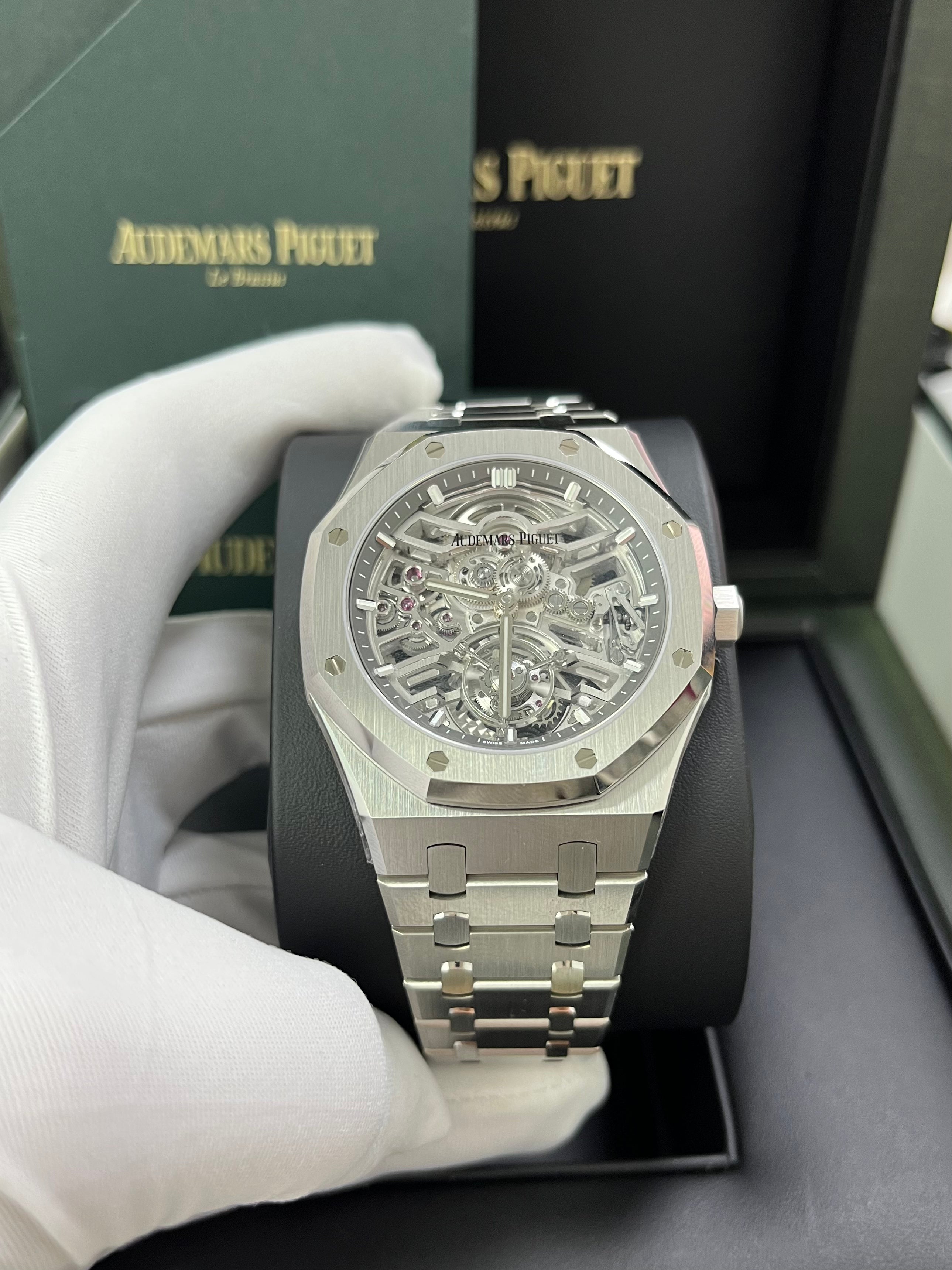 Audemars Piguet Royal Oak Tourbillon Flying Tourbillon Skeleton Watch 26735ST.OO.1320ST.02 - Luxury Men's Timepiece for Business Meetings & Special Occasions