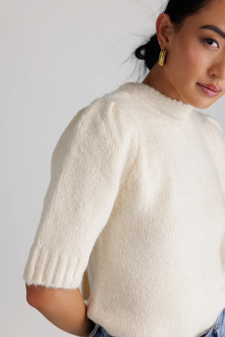 Aysha Tie Back Sweater Women's Knit Pullover | Elegant Casual & Office Wear | Final Sale
