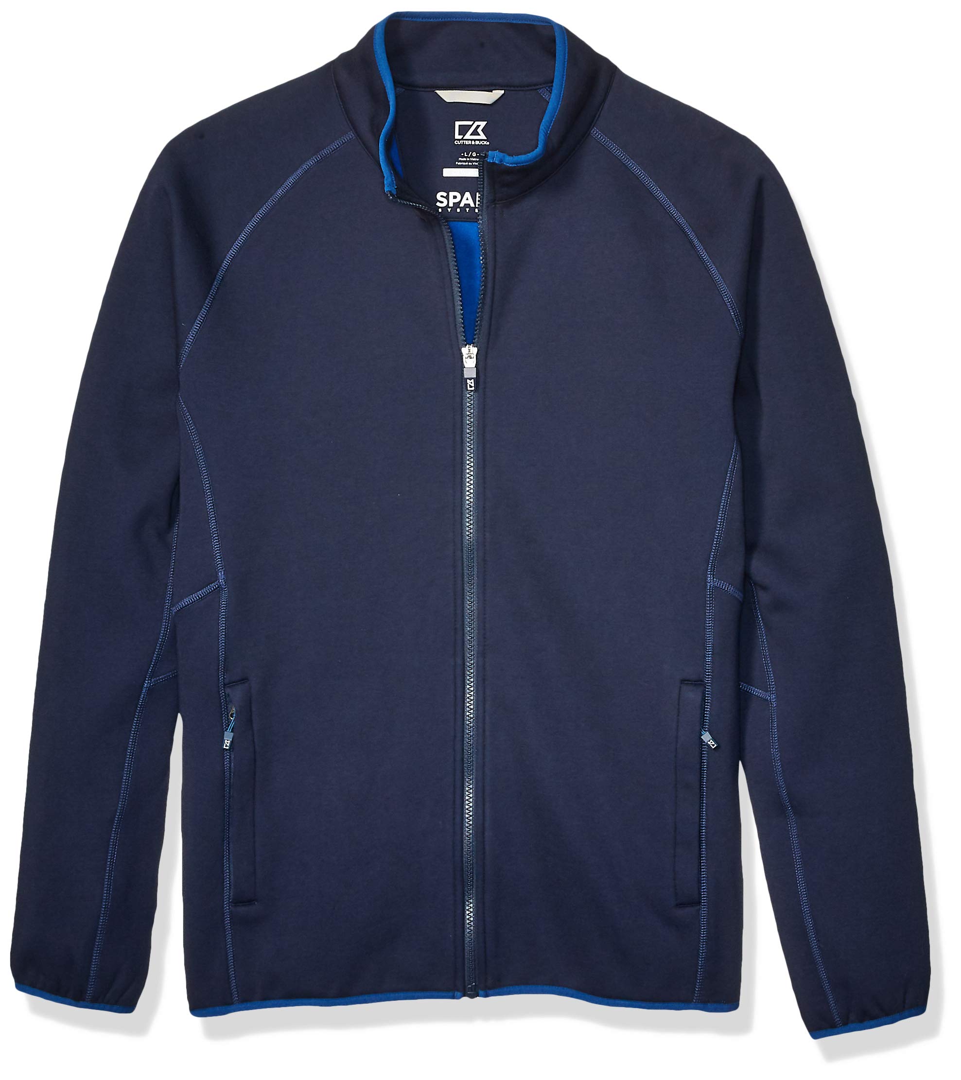Cutter & Buck Men's Discovery Windblock Jacket - Lightweight Water-Resistant Windbreaker for Hiking, Golf & Outdoor Activities