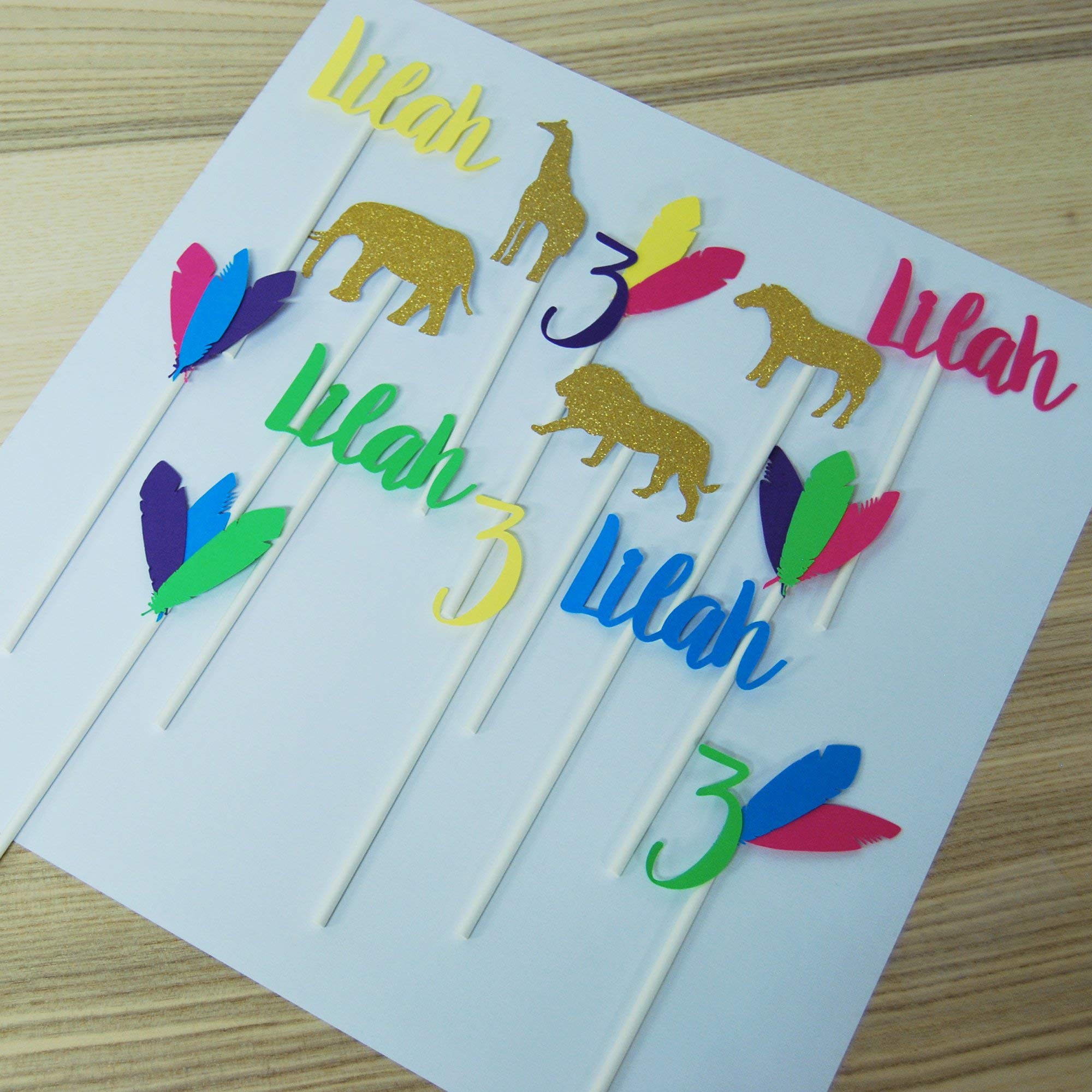 Fun & Festive Cupcake Toppers for Birthdays, Baby Showers & Parties - Young, Wild & Three Theme