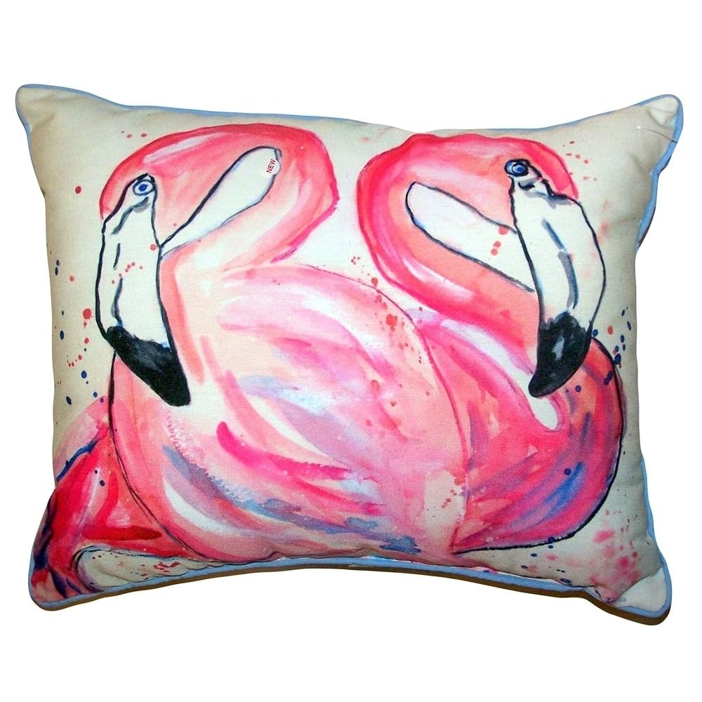 Betsy Drake HJ636 Decorative Throw Pillow 16x20 Inches - Soft Multi-Color Cushion for Sofa, Bed, Living Room & Home Decor