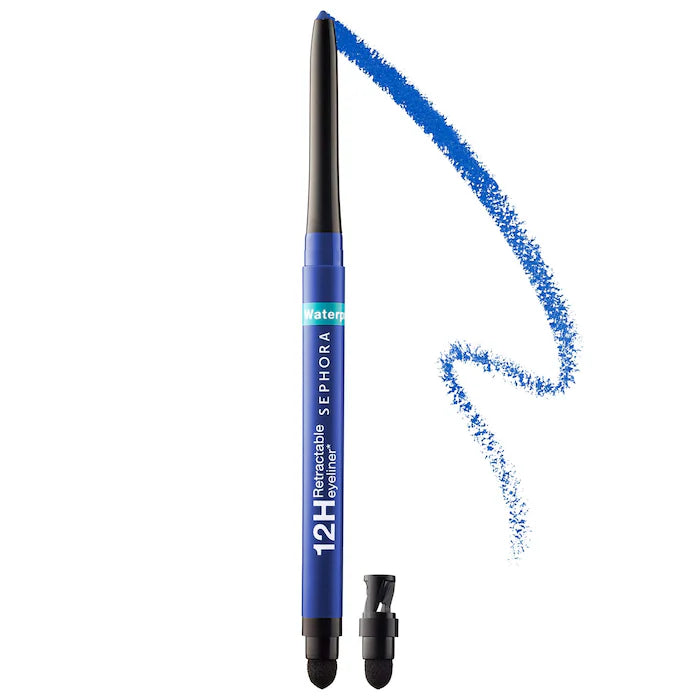 Waterproof 12HR Retractable Eyeliner Pencil - Long Lasting Smudge Proof Eye Liner for Sensitive Eyes | Perfect for Daily Makeup, Party Looks & Professional Use - Sephora Collection