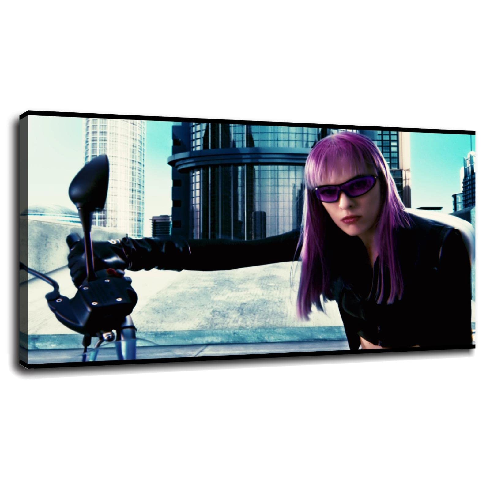 Ultraviolet Movie Poster Canvas Print - Milla Jovovich Wall Art Decor 36x20 Inches Framed for Home, Office & Bedroom | Perfect Gift for Sci-Fi Fans & Film Lovers