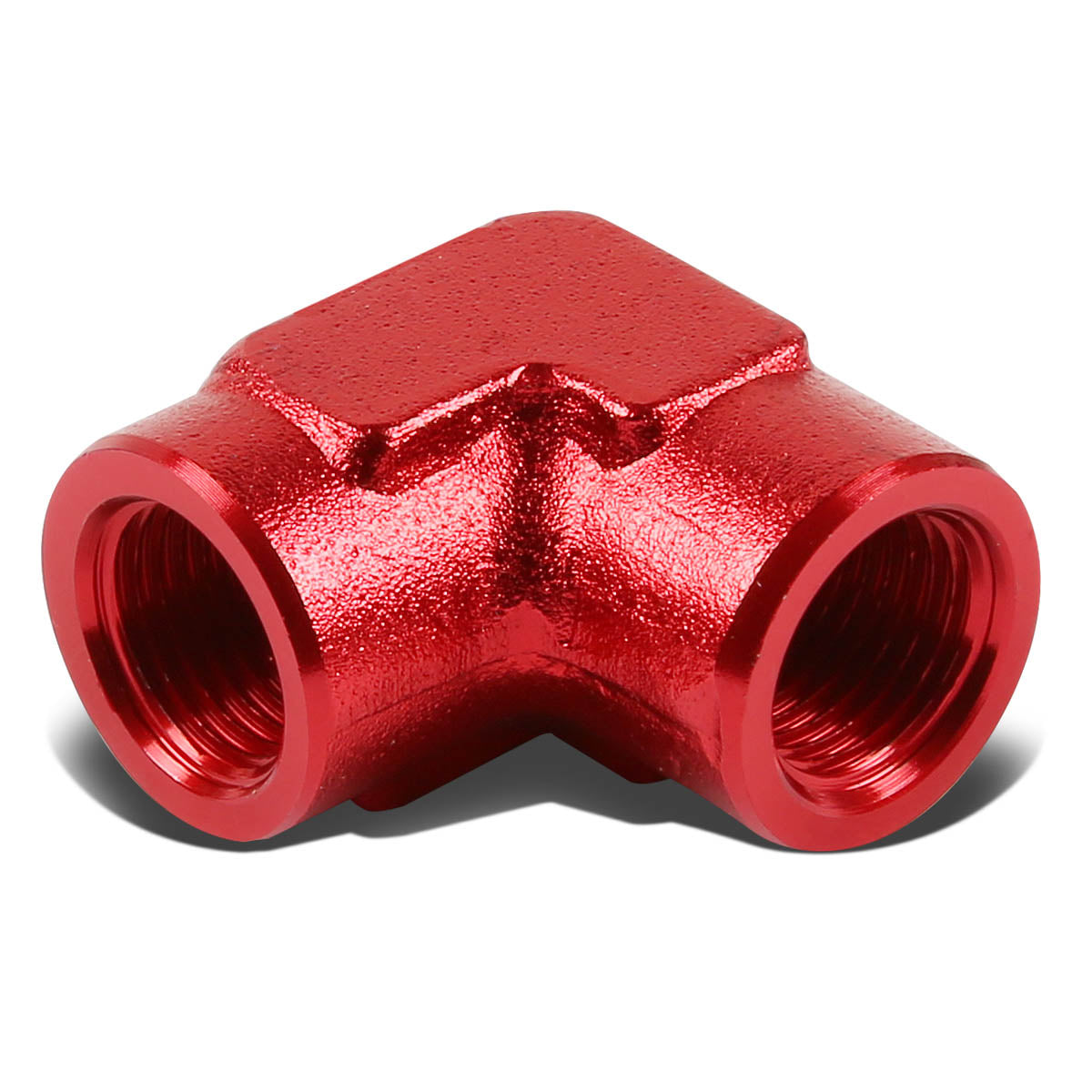 1/8 in. NPT Female 90 Degree Elbow Fitting Adapter - Aluminum Alloy Pipe Connector for Air, Water & Oil Systems - Perfect for Plumbing, Hydraulics & Automotive Applications