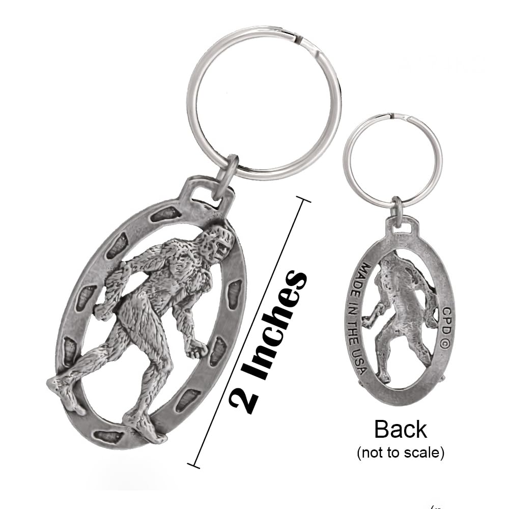 Handmade Sasquatch Bigfoot Walking Keychain - 2