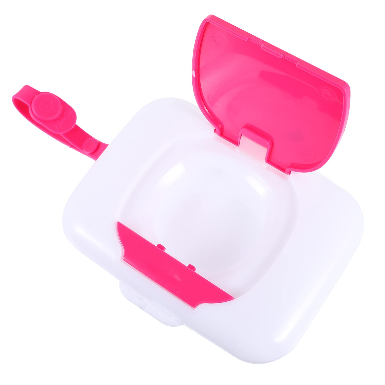 1PC Portable Wet Tissue Box - Travel Toilet Paper Holder, Pink PP Plastic Case for Bathroom, Car & Outdoor Use